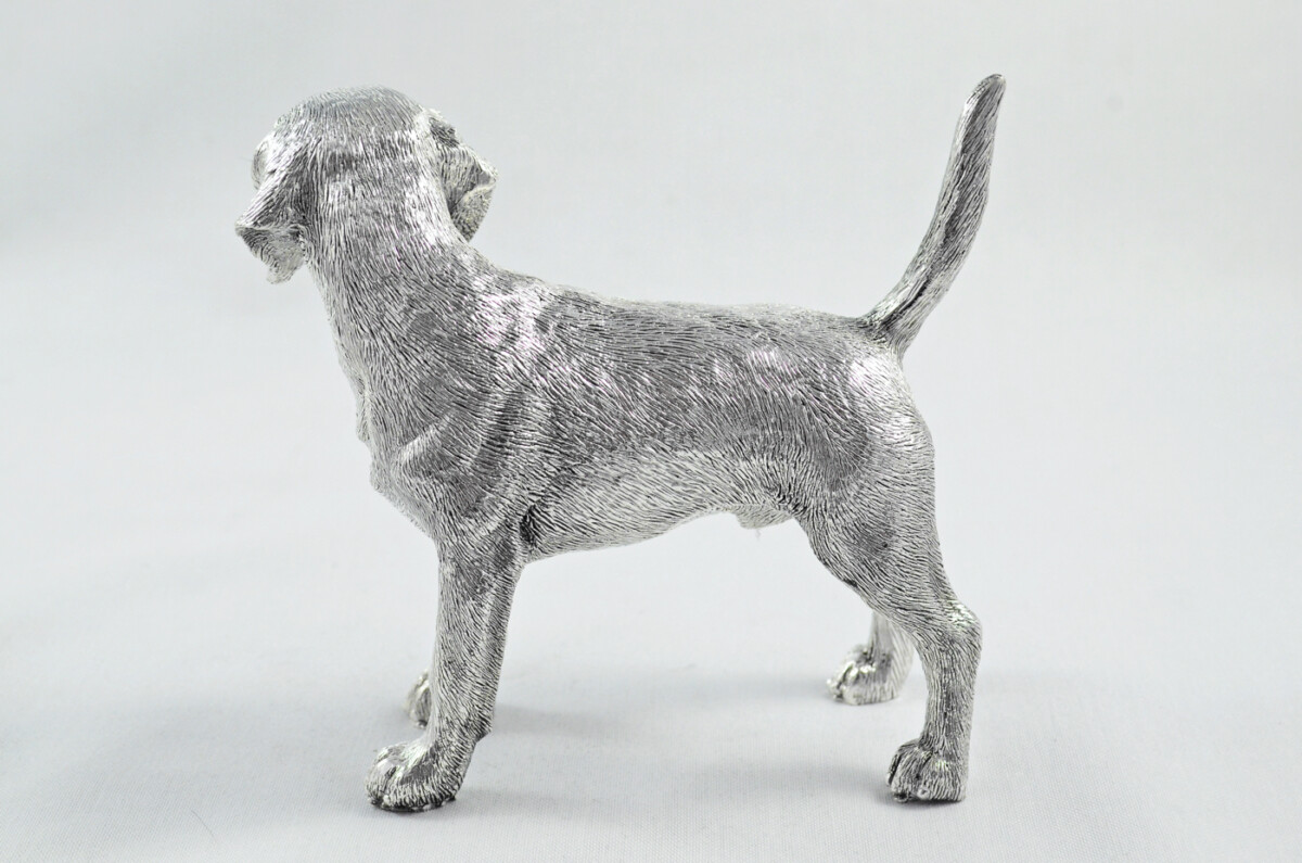 Fantastic Sterling Silver Electroformed Beagle Hallmarked 2024 Made In Sheffield England - Image 5