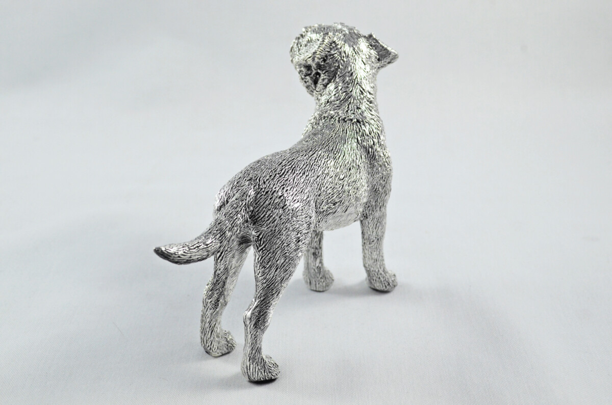 Fantastic Sterling Silver Electroformed Border Terrier Hallmarked 2024 Made In Sheffield England - Image 4