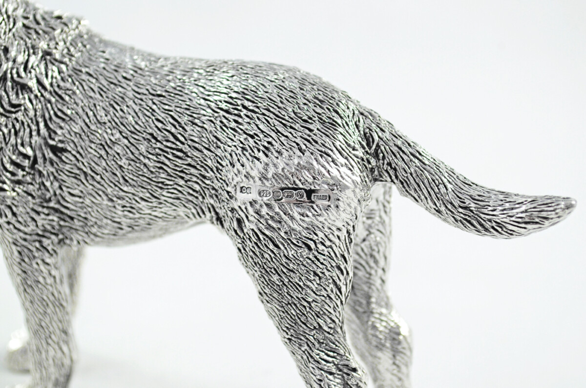 Fantastic Sterling Silver Electroformed Border Terrier Hallmarked 2024 Made In Sheffield England - Image 3