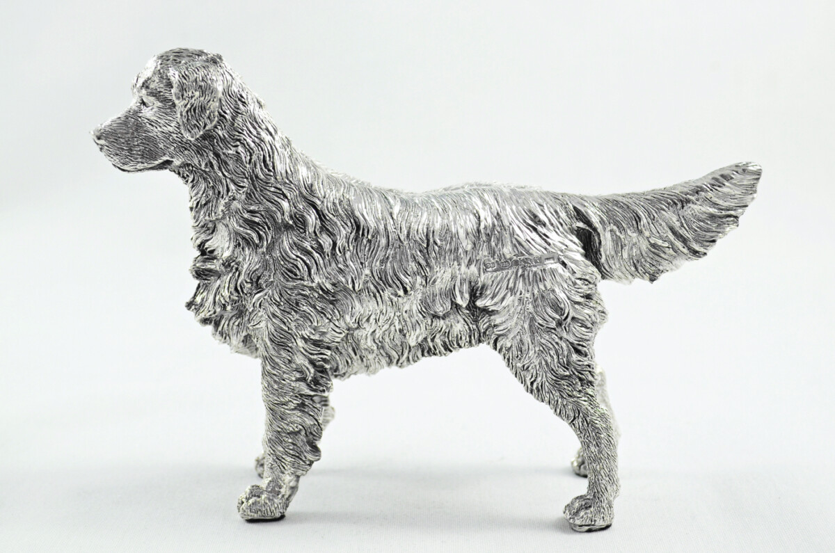 Fantastic Sterling Silver Electroformed Golden Retriever Hallmarked 2024 Made In Sheffield England - Image 6