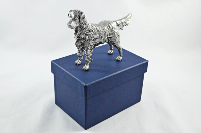 Fantastic Sterling Silver Electroformed Golden Retriever Hallmarked 2024 Made In Sheffield England