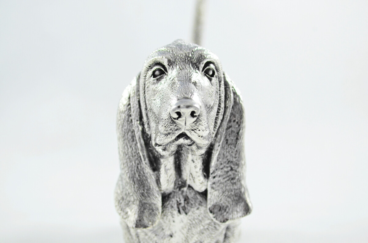 Fantastic Sterling Silver Electroformed  Basset Hound Hallmarked 2024 Made In Sheffield England - Image 6