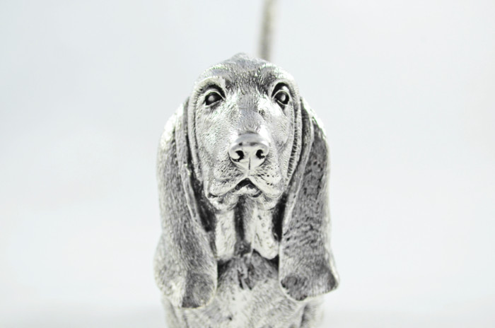 Fantastic Sterling Silver Electroformed  Basset Hound Hallmarked 2024 Made In Sheffield England - Image 6