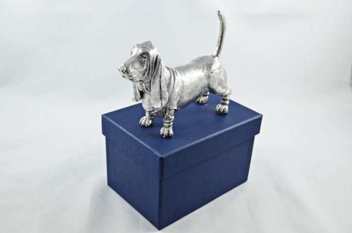 Fantastic Sterling Silver Electroformed  Basset Hound Hallmarked 2024 Made In Sheffield England