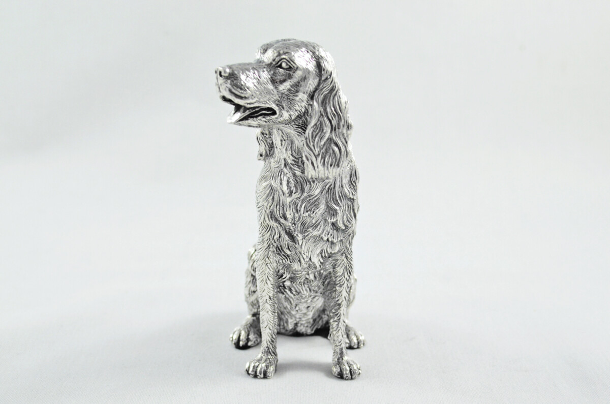 Fantastic Sterling Silver Electroformed Springer Spaniel Hallmarked 2024 Made In Sheffield England - Image 2