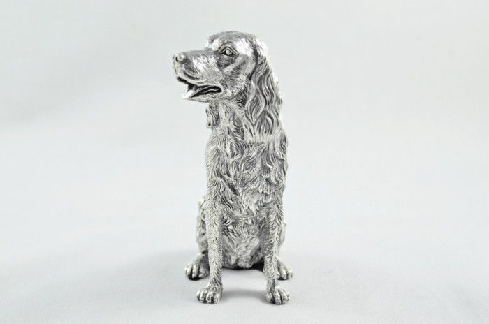 Fantastic Sterling Silver Electroformed Springer Spaniel Hallmarked 2024 Made In Sheffield England - Image 2