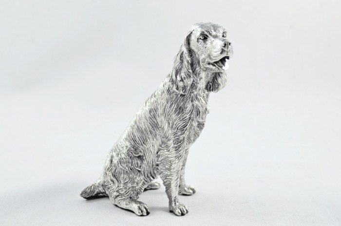 Fantastic Sterling Silver Electroformed Springer Spaniel Hallmarked 2024 Made In Sheffield England - Image 3