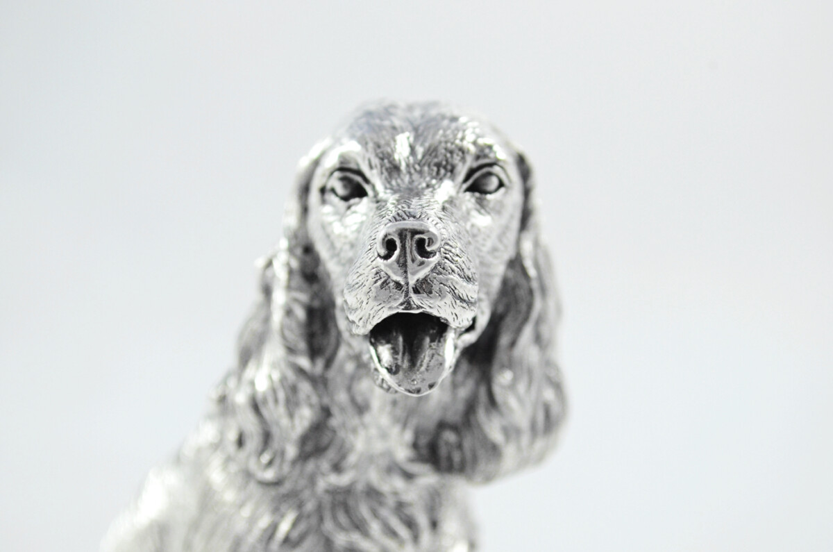 Fantastic Sterling Silver Electroformed Springer Spaniel Hallmarked 2024 Made In Sheffield England - Image 4