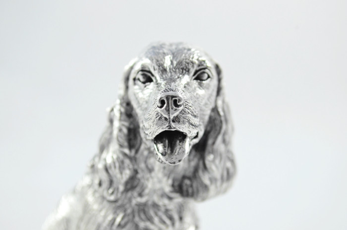 Fantastic Sterling Silver Electroformed Springer Spaniel Hallmarked 2024 Made In Sheffield England - Image 4