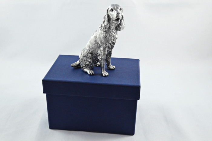 Fantastic Sterling Silver Electroformed Springer Spaniel Hallmarked 2024 Made In Sheffield England