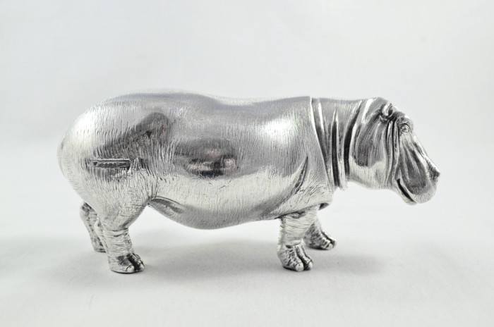 Fantastic Sterling Silver Electroformed  Hippo Hallmarked 2024 Made In Sheffield England - Image 6