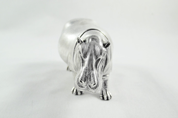 Fantastic Sterling Silver Electroformed  Hippo Hallmarked 2024 Made In Sheffield England - Image 5