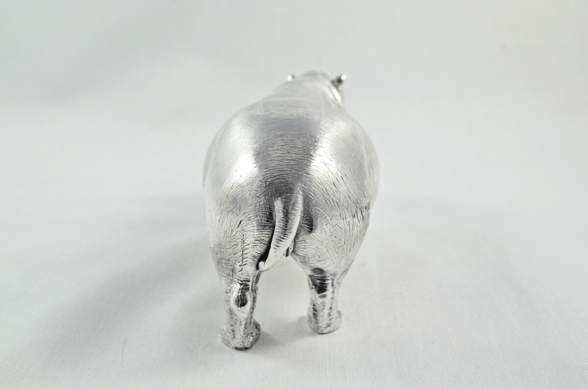 Fantastic Sterling Silver Electroformed  Hippo Hallmarked 2024 Made In Sheffield England - Image 4