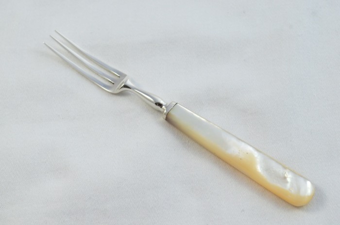 James Dixon & Sons Set Of 6 Knives and 6 Forks Mother Of Pearl Handled Solid Silver 1926 - Image 6