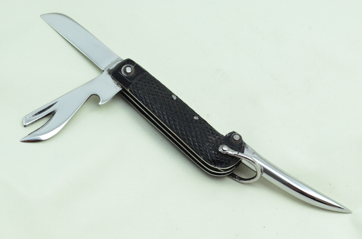 Antique British WWII Army Issue Jack Knife Anonymous Made in Sheffield England - Image 2