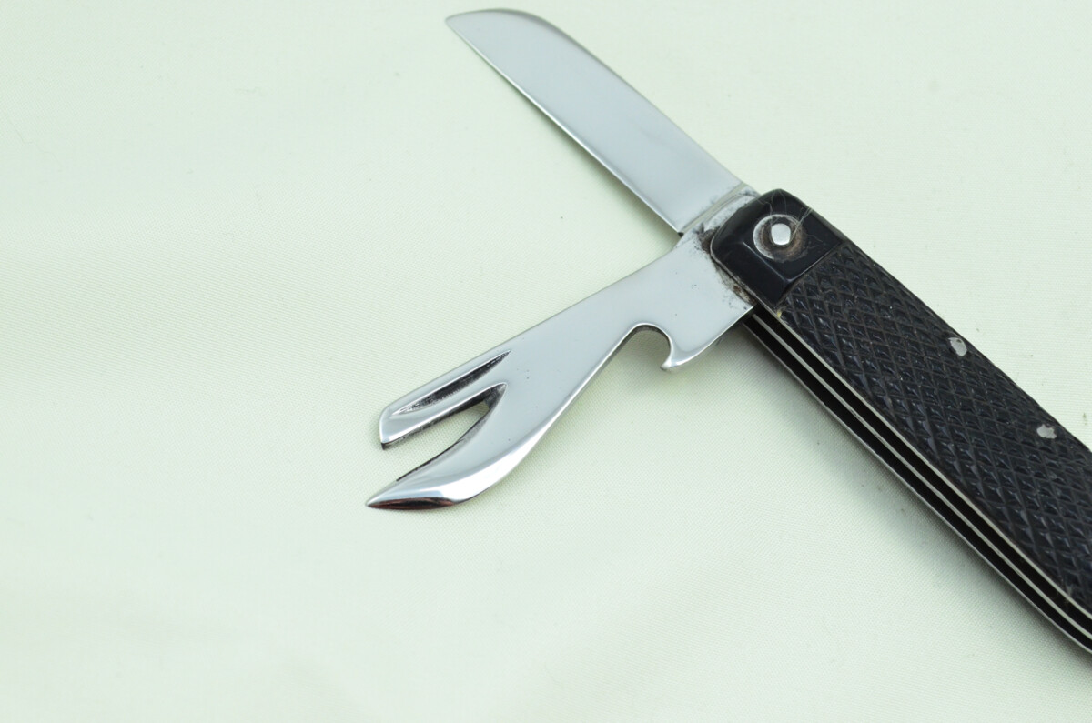 Antique British WWII Army Issue Jack Knife Anonymous Made in Sheffield England - Image 4
