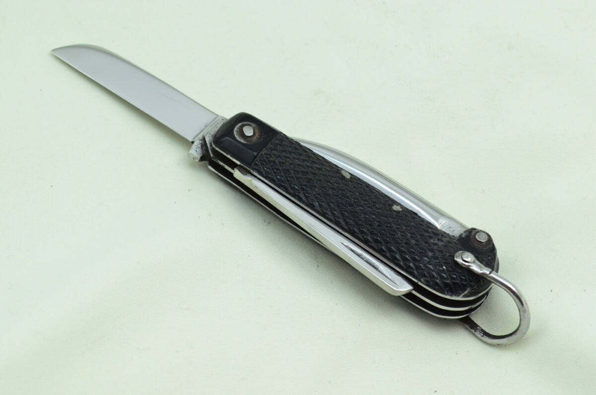 Antique British WWII Army Issue Jack Knife Anonymous Made in Sheffield England - Image 7