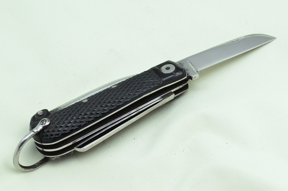 Antique British WWII Army Issue Jack Knife Anonymous Made in Sheffield England - Image 10