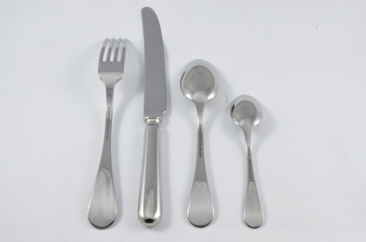 New Baguette Pattern 4 Piece place Setting Made in Sheffield England Stainless Steel Cutlery - Image 2