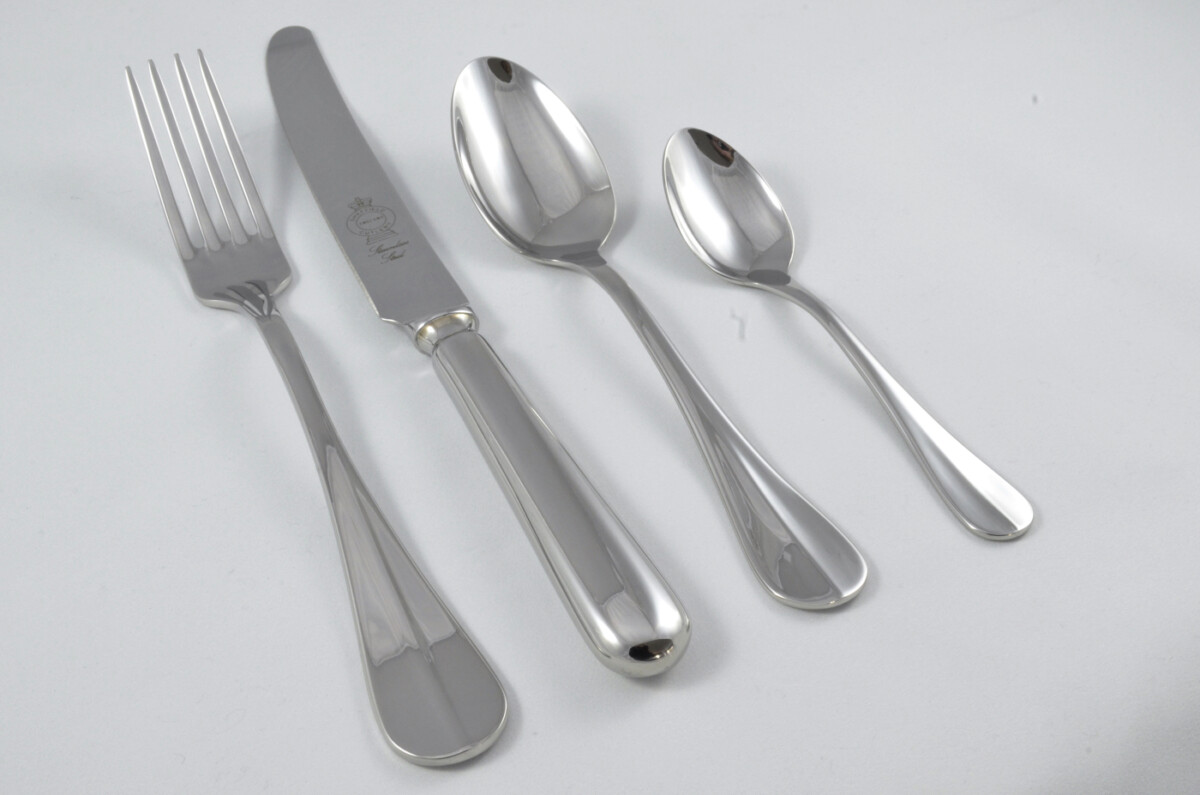 New Baguette Pattern 4 Piece place Setting Made in Sheffield England Stainless Steel Cutlery - Image 3