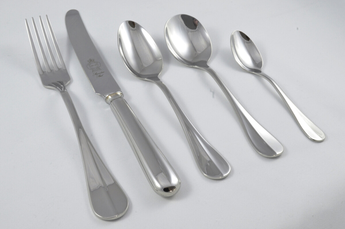 New Baguette Pattern 5 Piece place Setting Made in Sheffield England Stainless Steel Cutlery - Image 3