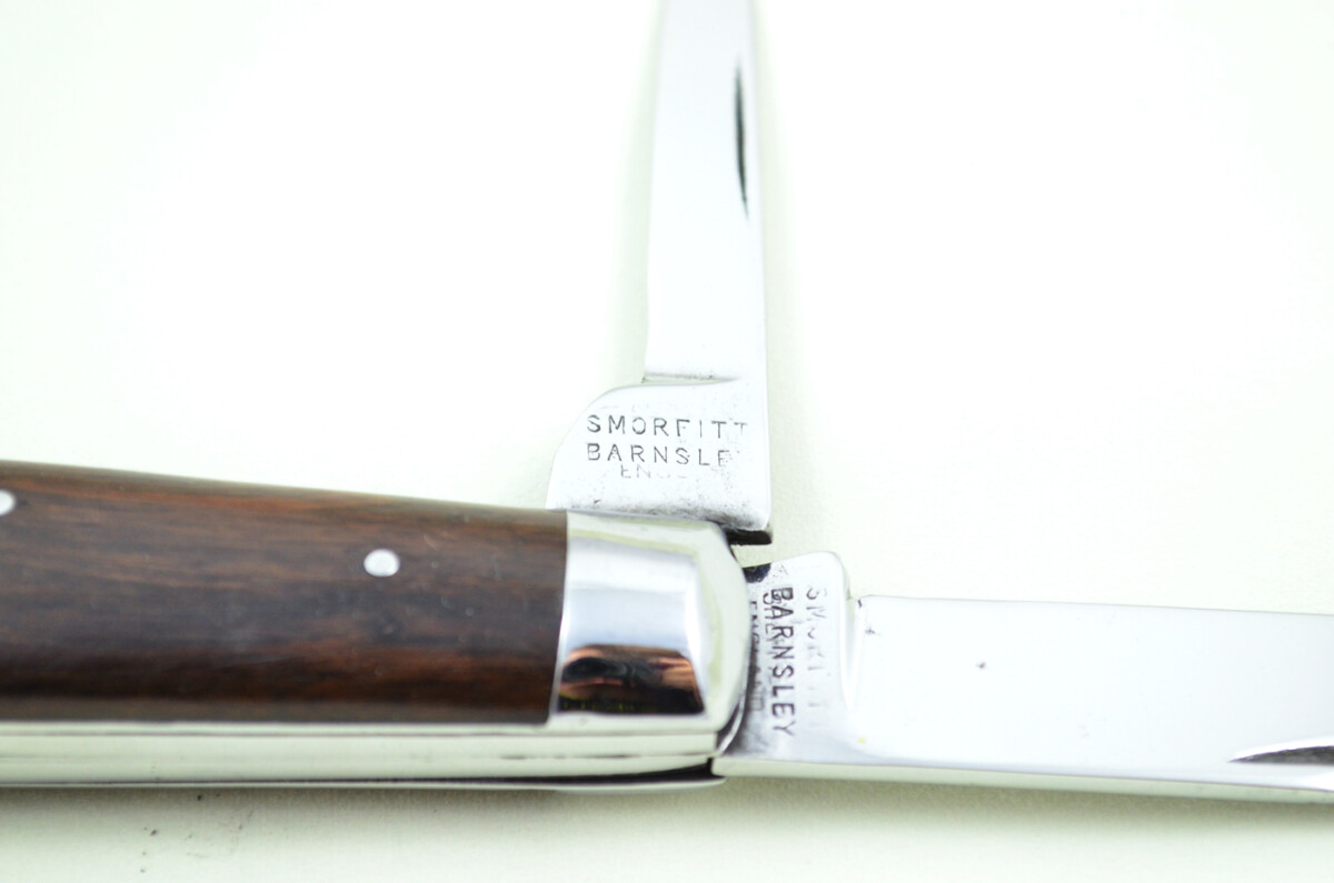 Smorfitt Barnsley Sheffield Made 2 Bladed Rosewood Scaled Pen Knife - Image 3