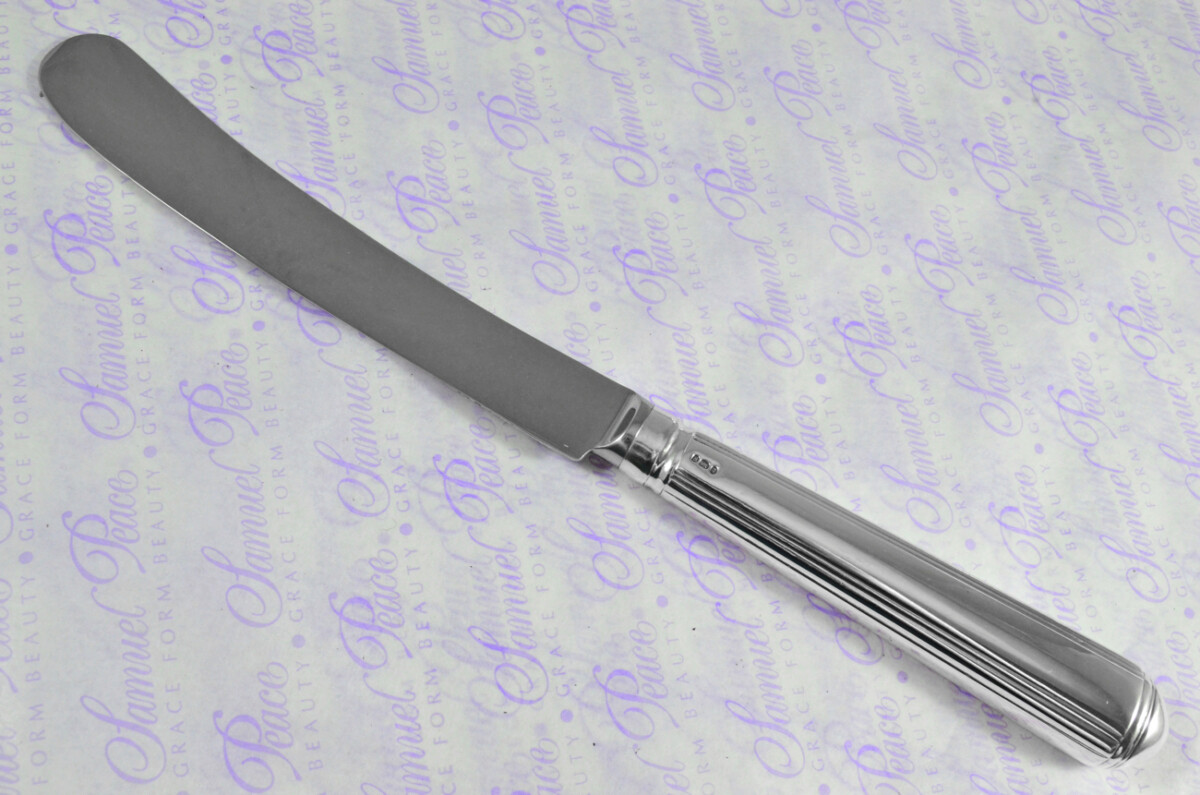 Astonishingly Rare 12 Dinner Knives Sterling Silver Old English Thread Pattern Georgian Made in Sheffield 1778! - Image 5