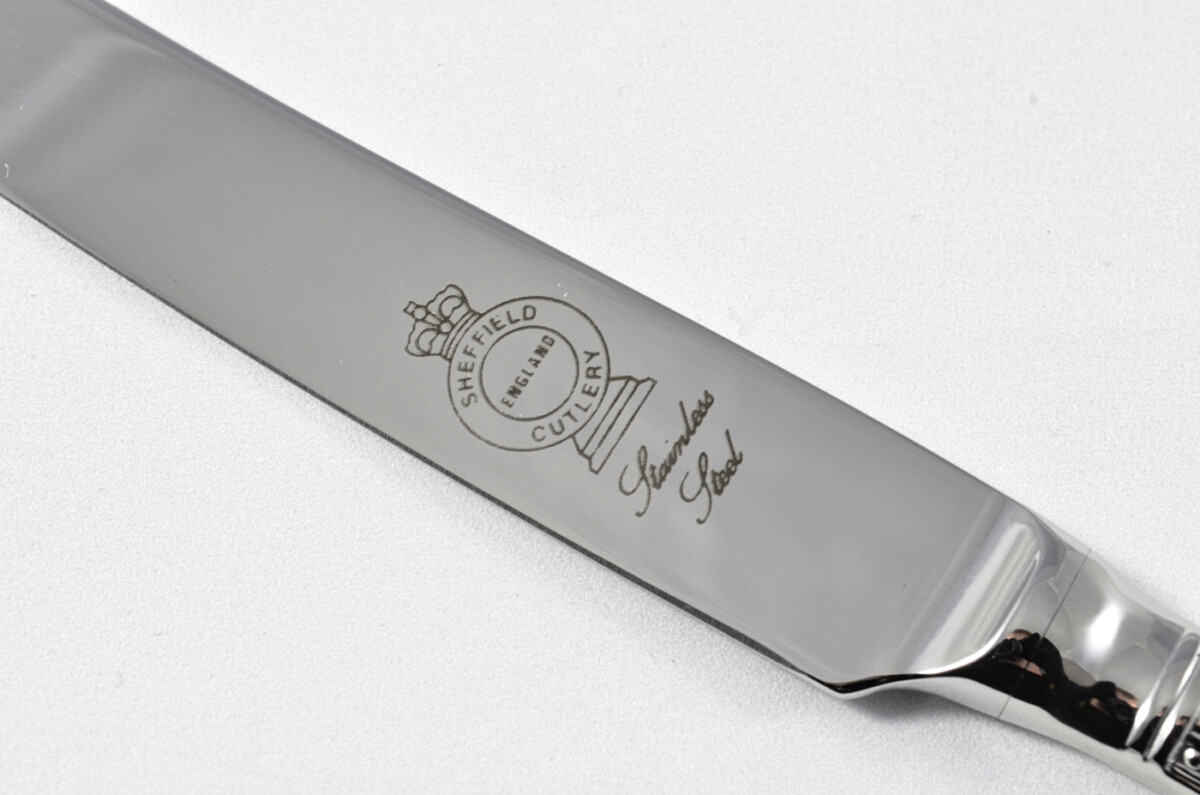 New Bead Pattern 5 Piece place Setting Made in Sheffield England Stainless Steel Cutlery - Image 4