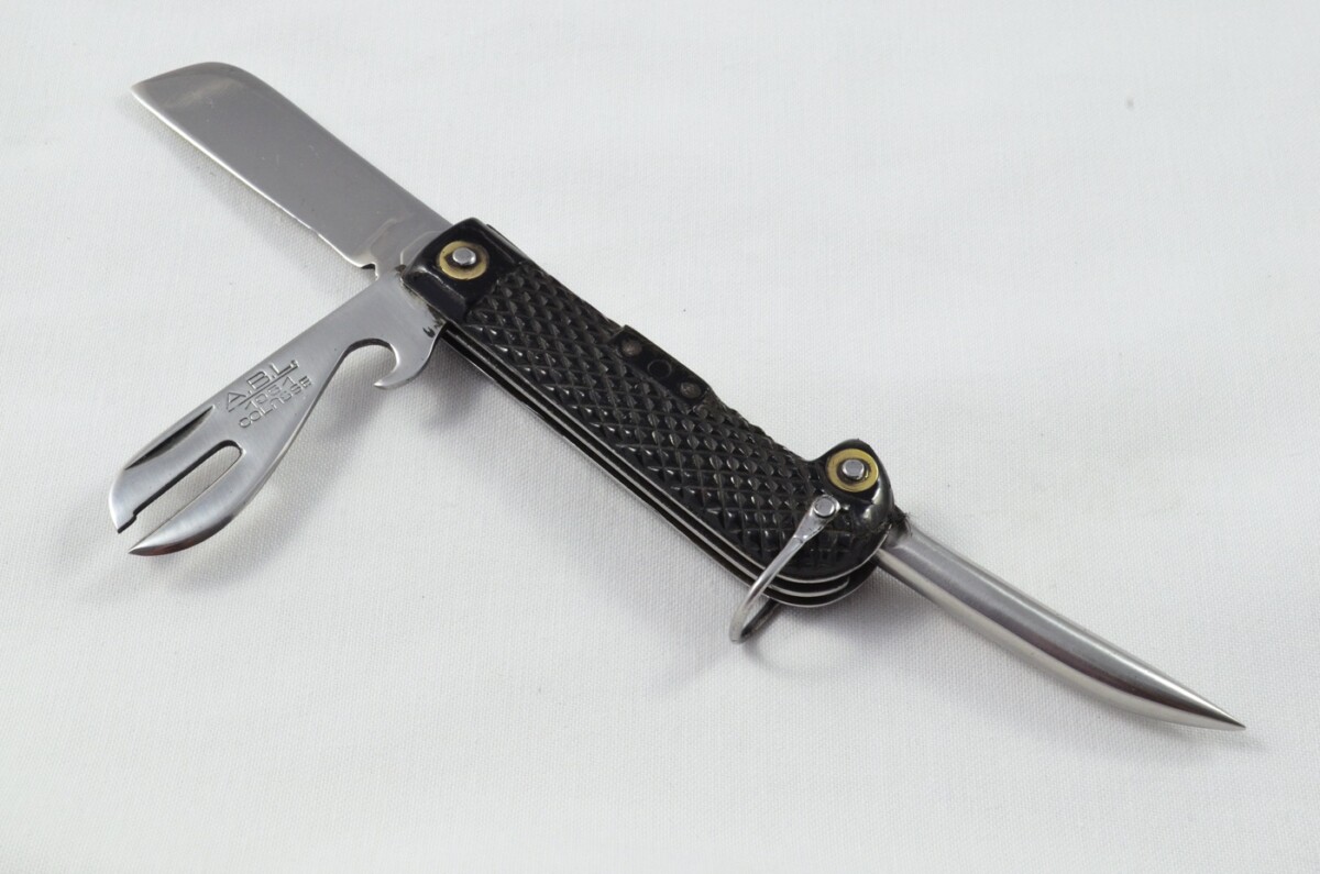 Antique Original A.B.L Belgium Army Issue Jack Knife 1950-1953 1x - Image 6