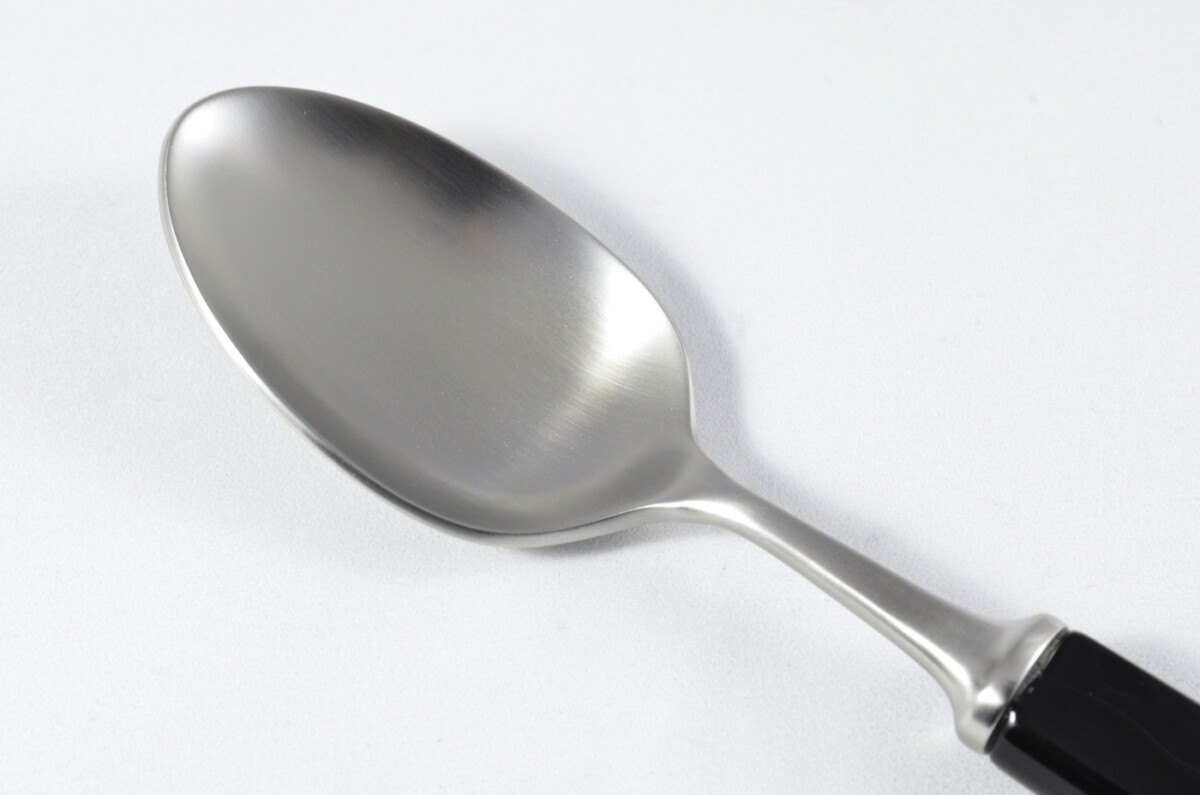 New Fantastic Genuine Black Handle 4 Piece Place Setting Brushed Finish Made In Sheffield England - Image 7