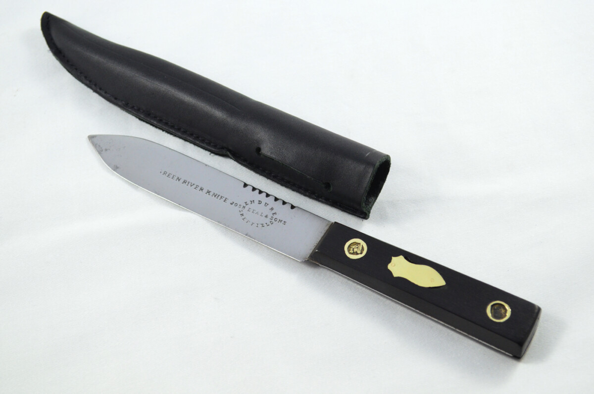 Vintage 5" Green River Knife Made in Sheffield England Carbon Blade Hardwood Handle - Image 3