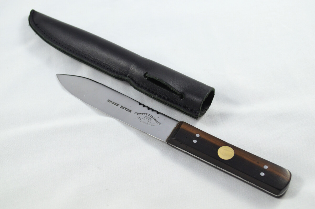 Vintage 5" Green River Knife Made in Sheffield England Carbon Blade Hardwood Handle