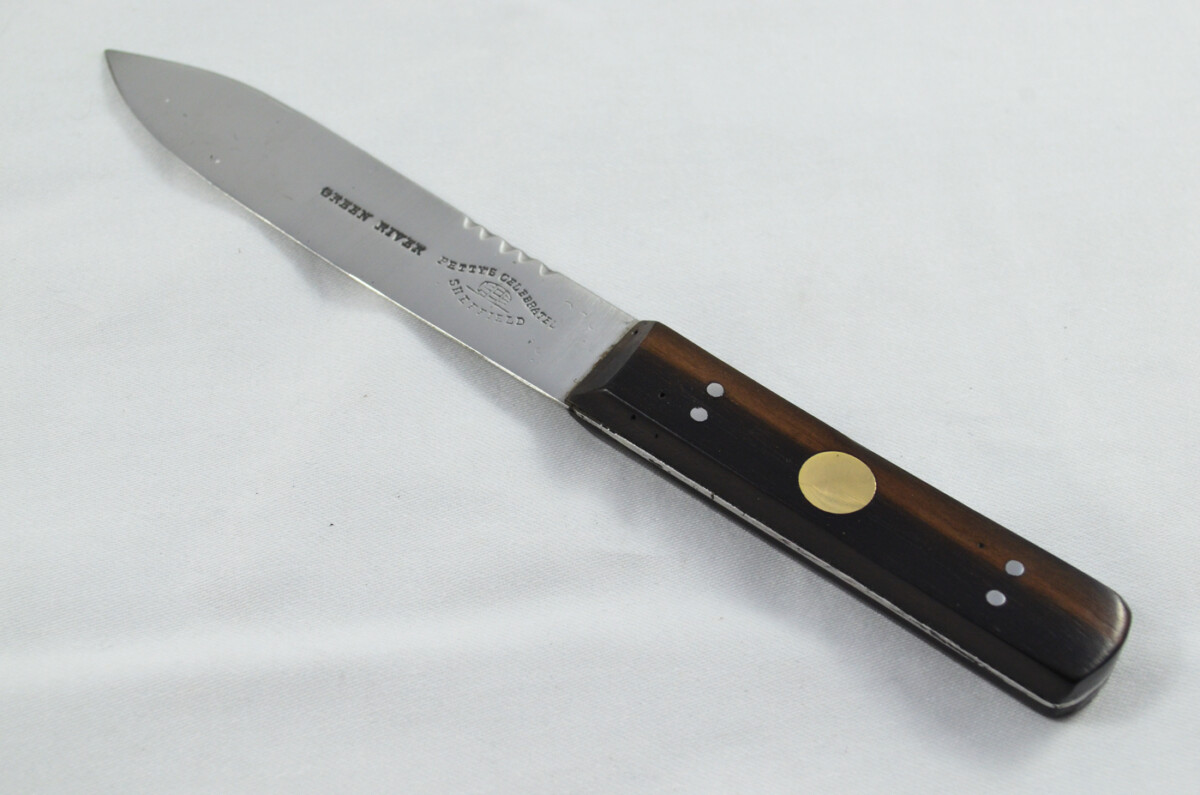 Vintage 5" Green River Knife Made in Sheffield England Carbon Blade Hardwood Handle - Image 3