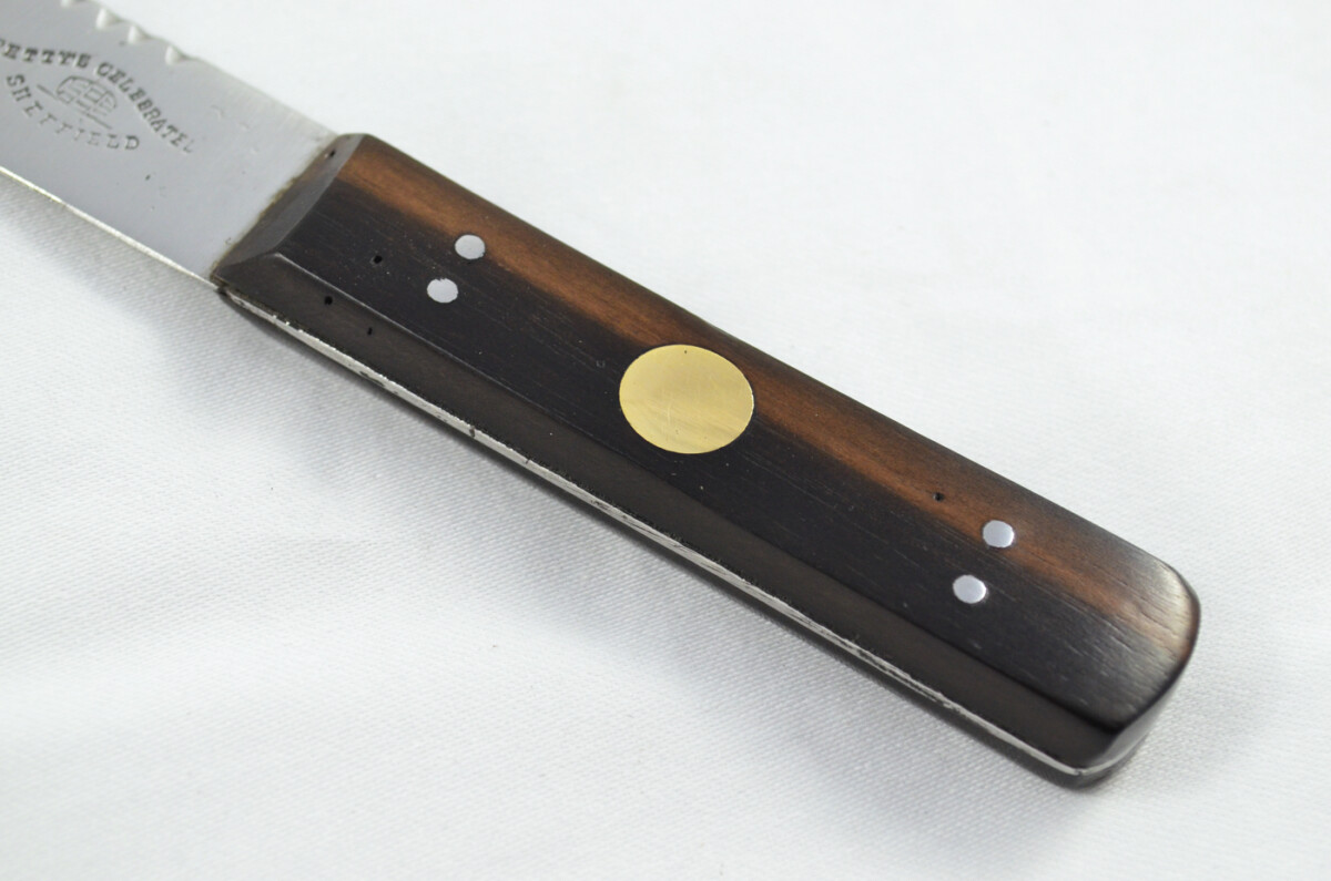 Vintage 5" Green River Knife Made in Sheffield England Carbon Blade Hardwood Handle - Image 4