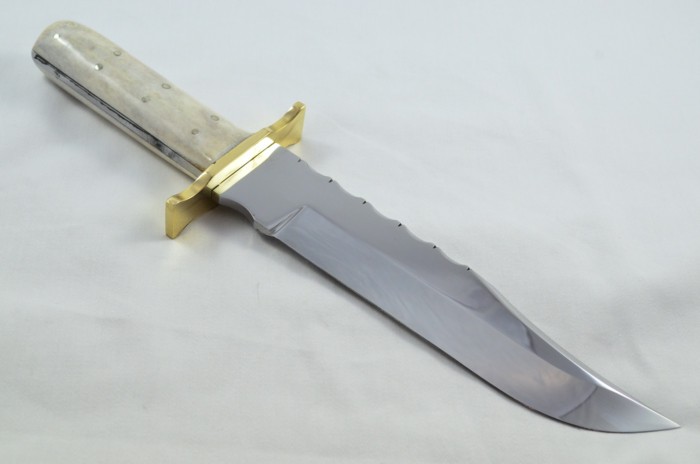 Genuine Authentic A Wright & Sons Scale Tang Light Stag 15.5" Bowie Knife Sheffield England - Image 6