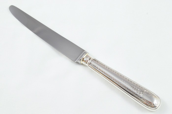 1966 Sterling Silver Irish Bright Cut Sheffield C J Vander 12 Dinner Knives - Image 4