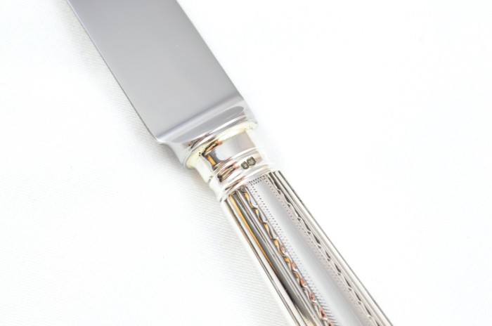 1966 Sterling Silver Irish Bright Cut Sheffield C J Vander 12 Dinner Knives - Image 6