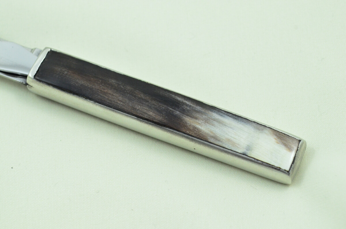 C1800 Sheffield Made 2 Piece Traveling Set Silver & Buffalo Inlay unique - Image 6