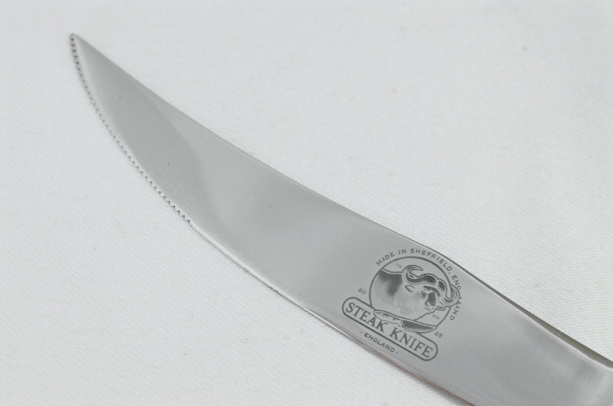 A Sheffield Steak Knife with Water Buffalo Horn Handle - Image 2