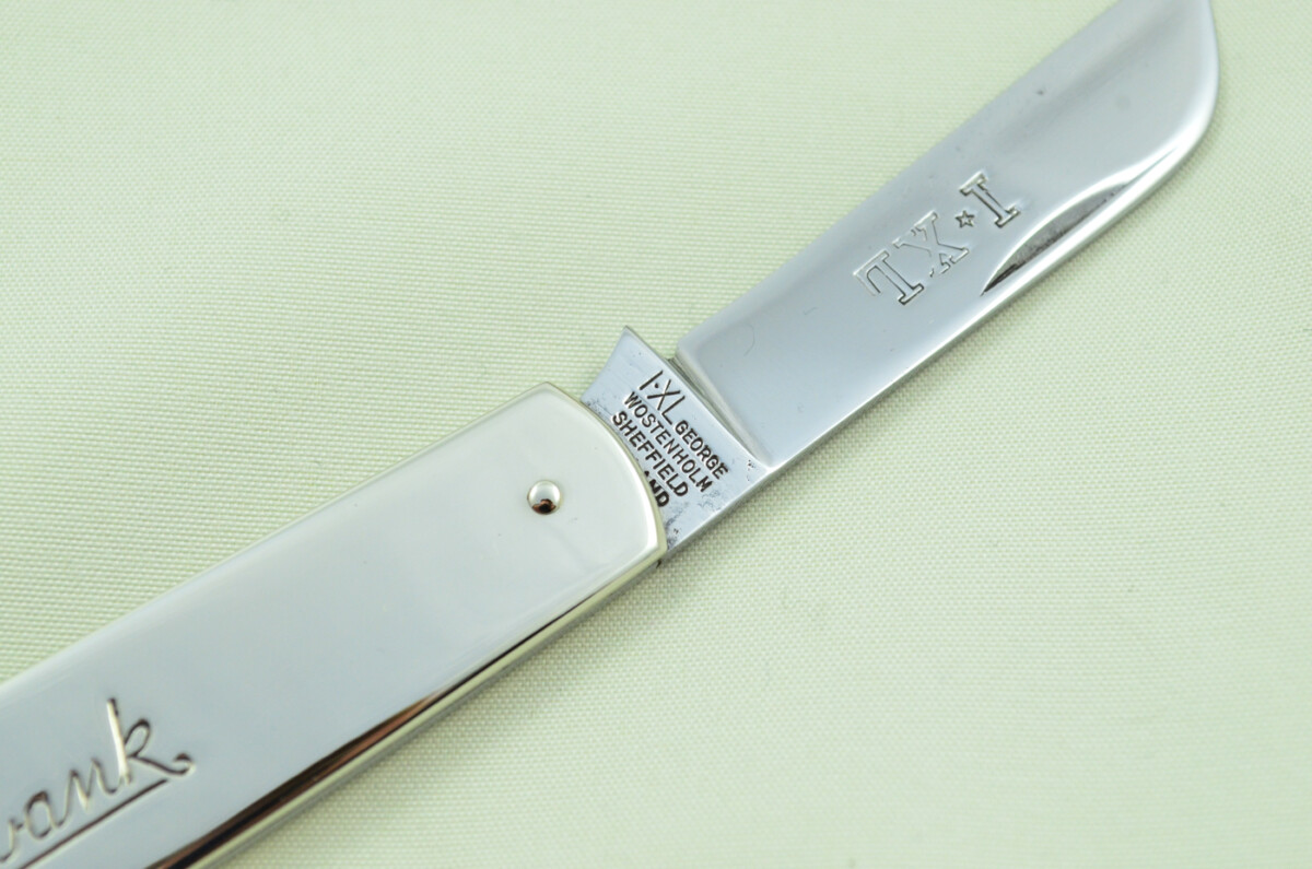 George Wolstenholme IXL Sheffield Made 1 Blade Brass Scaled Pen/Pocket Knife - Image 5