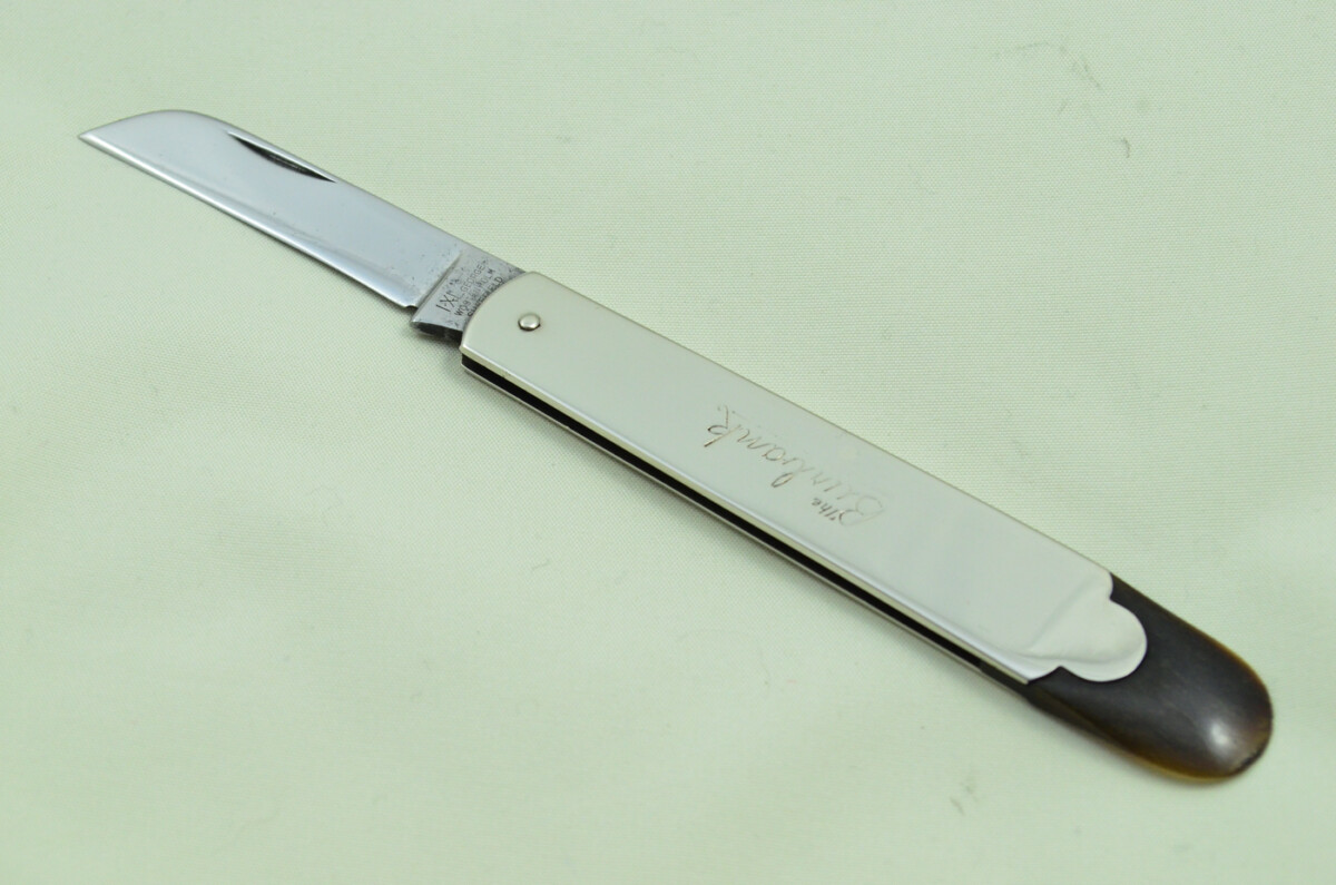 George Wolstenholme IXL Sheffield Made 1 Blade Brass Scaled Pen/Pocket Knife - Image 2