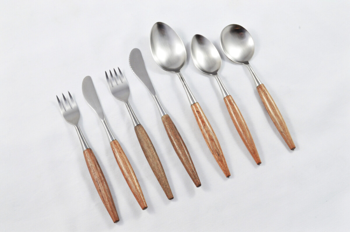 Antique Canteen of Cutlery By George Butler & Co Ltd Sheffield - Rosewood Handled - Modern Design - 38 Pieces - Image 3