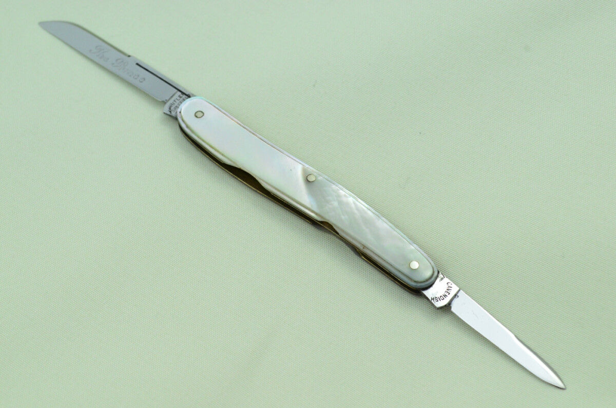 Double Blade Fantastic Carbon Steel Bladed Mother Of Pearl Fully Restored Sheffield Made Pen/Pocket Knife c1900 Maker George Butler