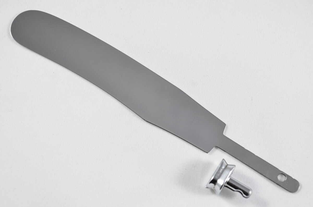 Stamped Sheffield Made Stainless Steel Large Butter Knife Blade with Bolster - Image 2