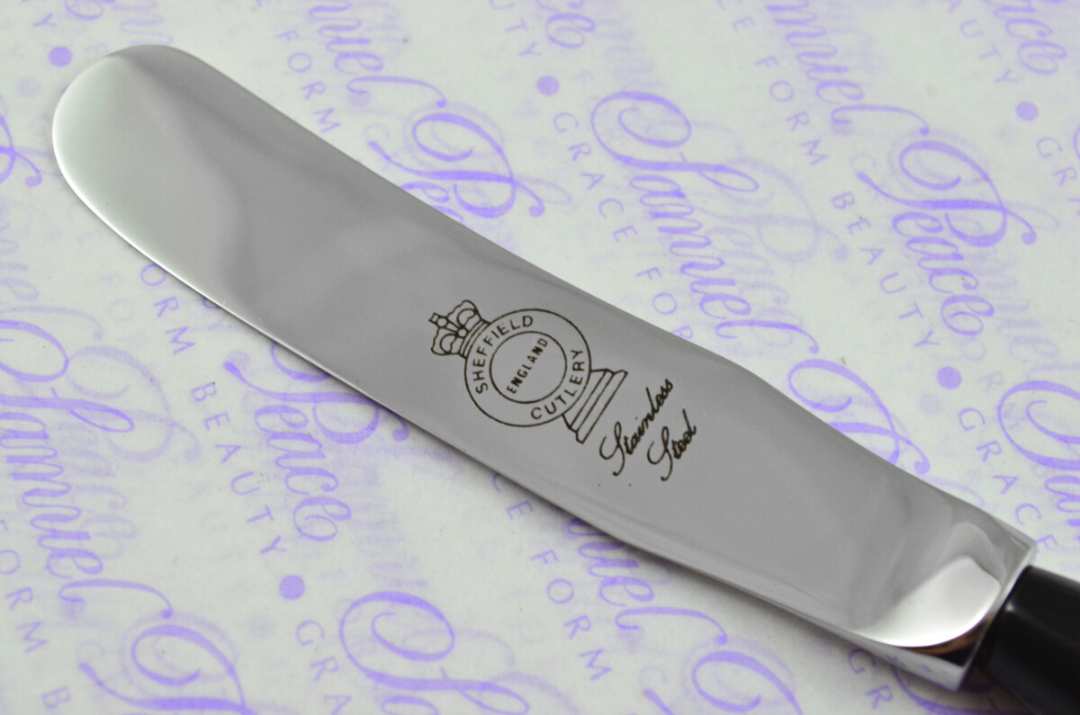 Brand New Genuine Water Buffalo Handle Butter Knife Made in Sheffield England - Image 2