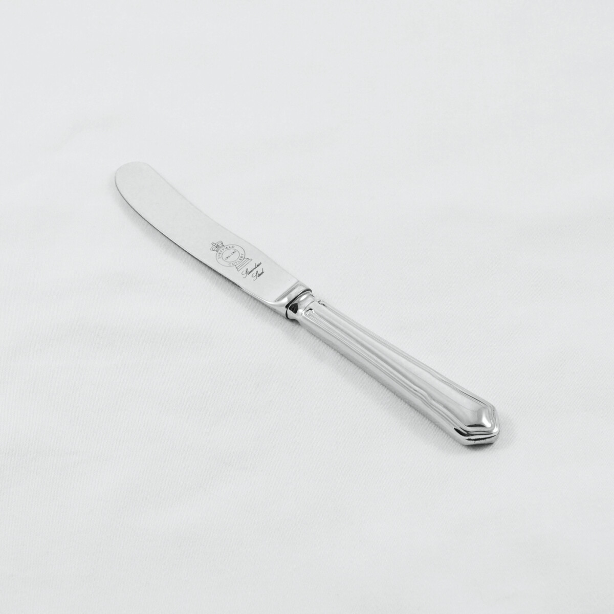 A Dubarry Pattern Stainless Steel Butter Knife Gift Boxed And Engraved 'Sheffield, England' - Image 2