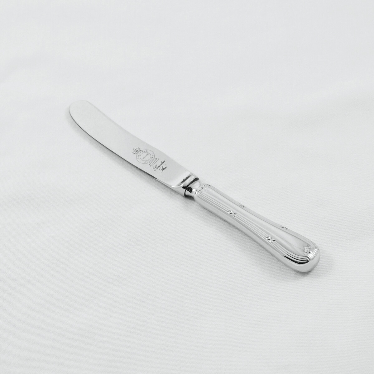 An Empire Pattern Stainless Steel Butter Knife Gift Boxed And Engraved 'Sheffield, England' - Image 2