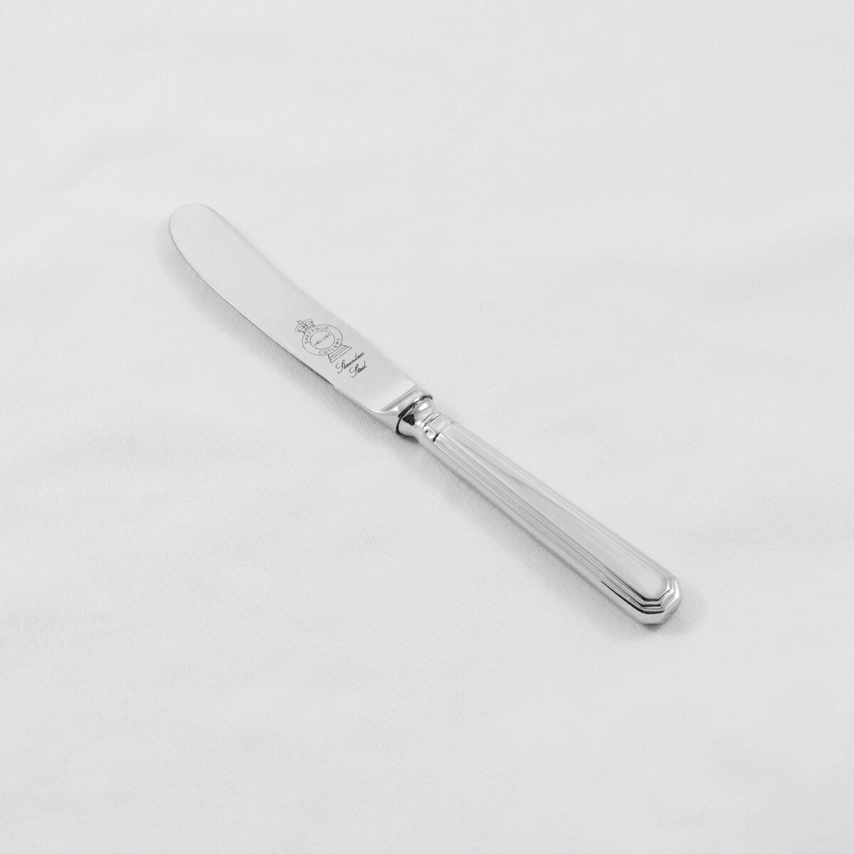 An Athenian Pattern Stainless Steel Butter Knife Gift Boxed And Engraved 'Sheffield, England' - Image 2