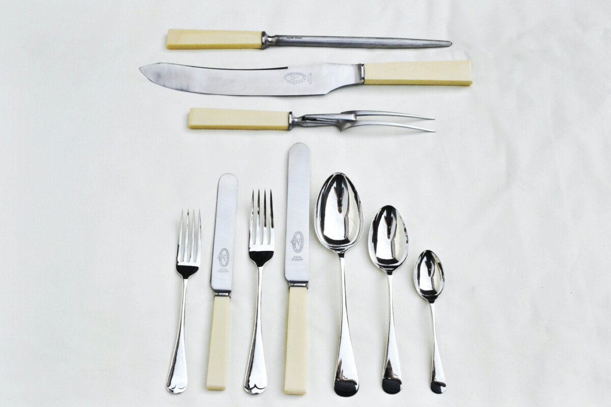 Antique Silver Plated Canteen 2 - Image 2