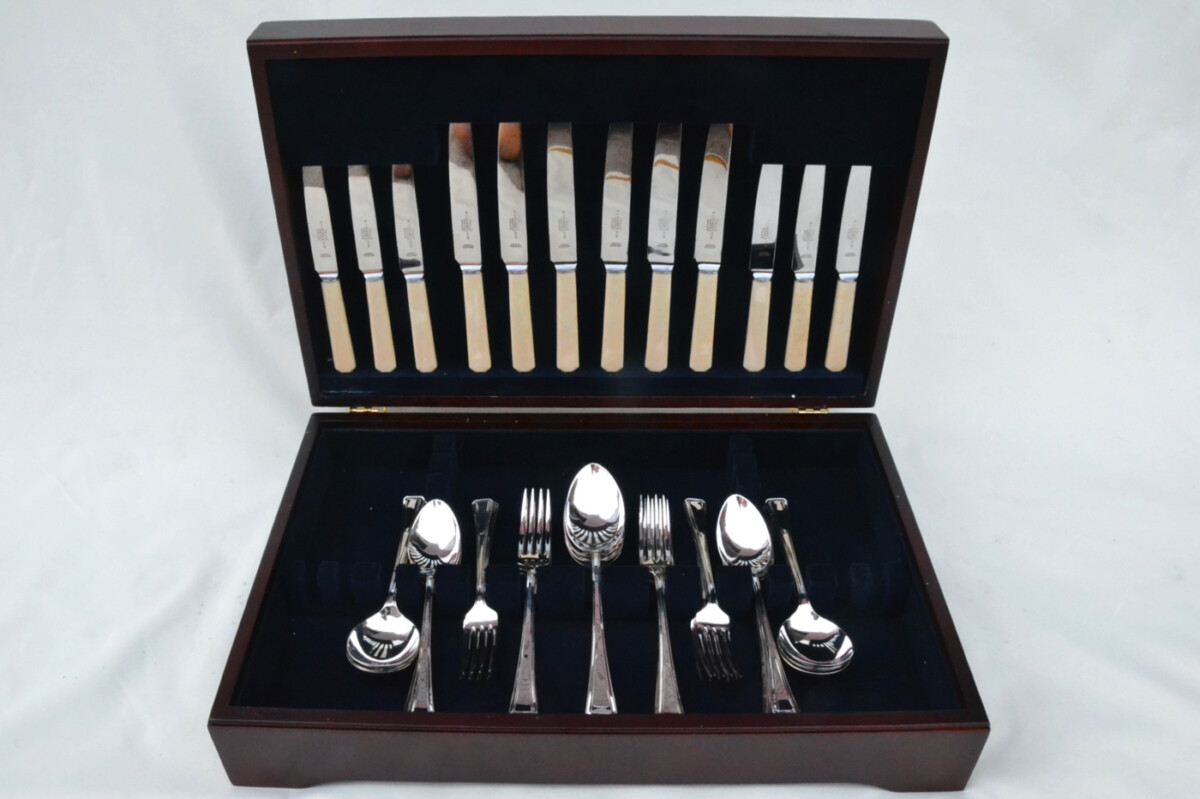 Antique Silver Plated Canteen 3
